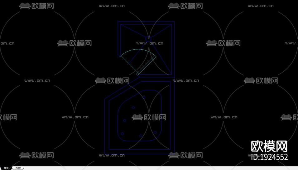 家居常用CAD图库下载(渲染图5)