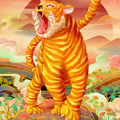  中国风国潮虎年海报 