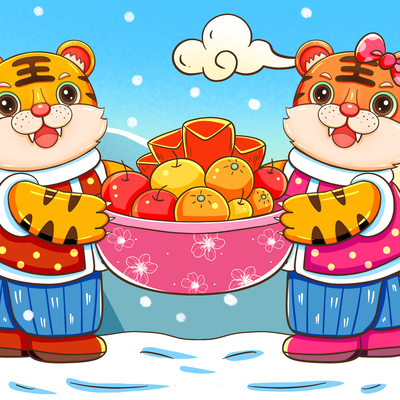  中国风国潮虎年海报 