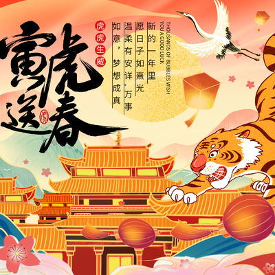  中国风国潮虎年海报 