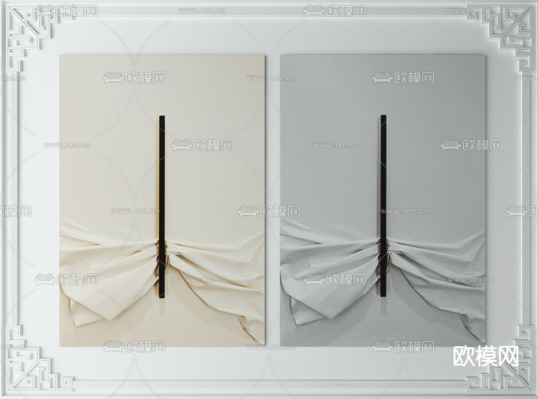 现代装饰画3d模型