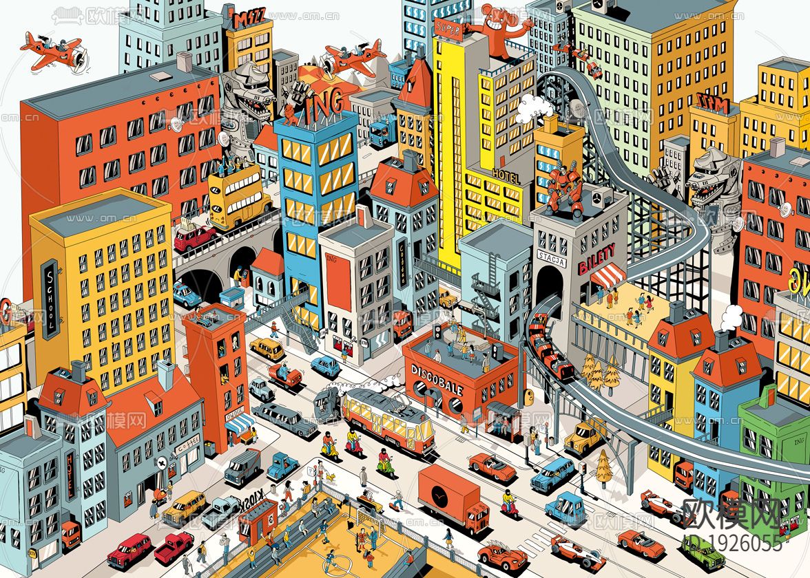 卡通壁纸下载（渲染图1）