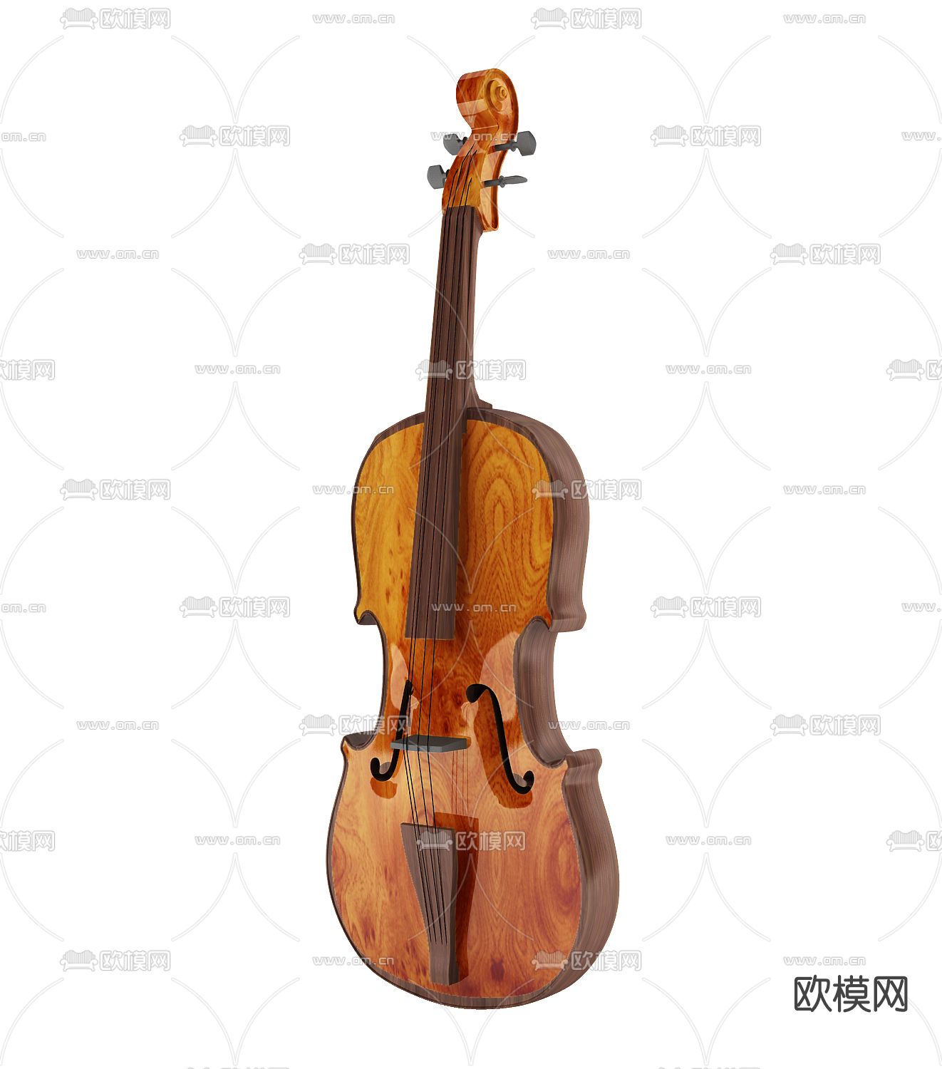 现代小提琴免费3d模型下载