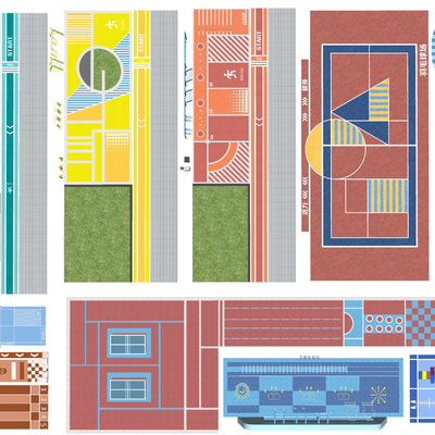  现代应急消防车道su模型 