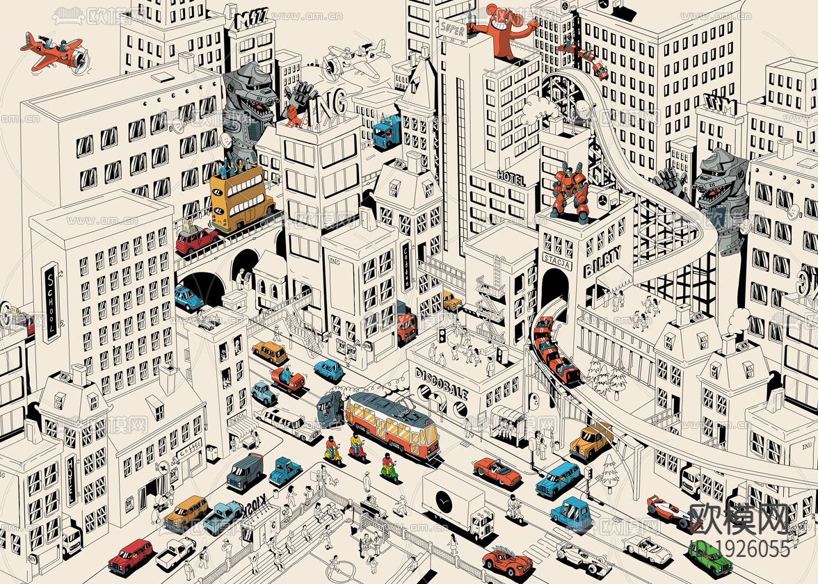 卡通壁纸下载（渲染图4）