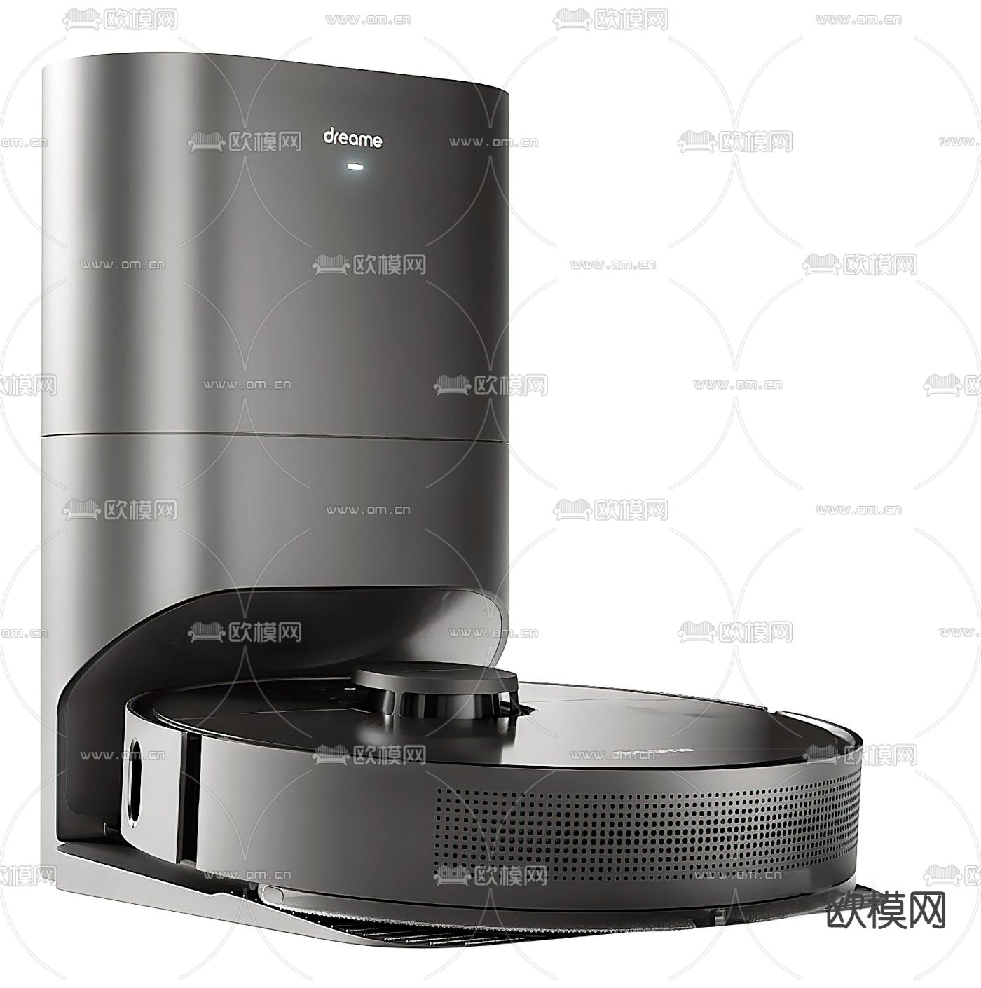 现代扫地机器人3d模型下载（渲染图2）
