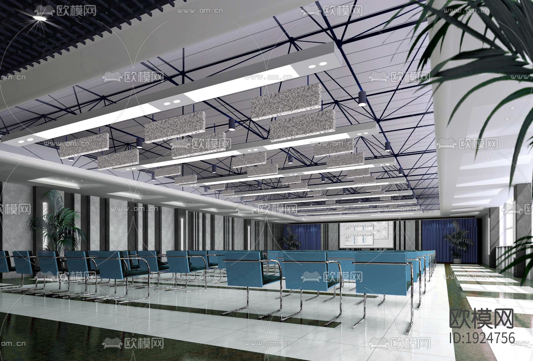 报告厅多功能厅下载（渲染图1）