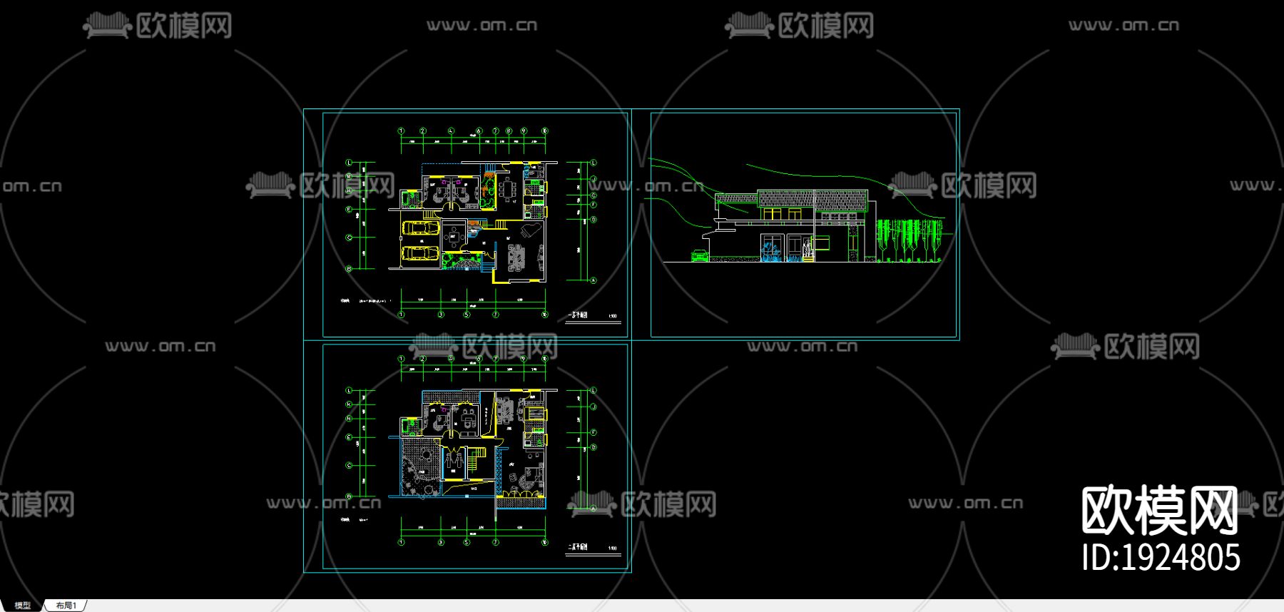 欧式小别墅下载（渲染图1）