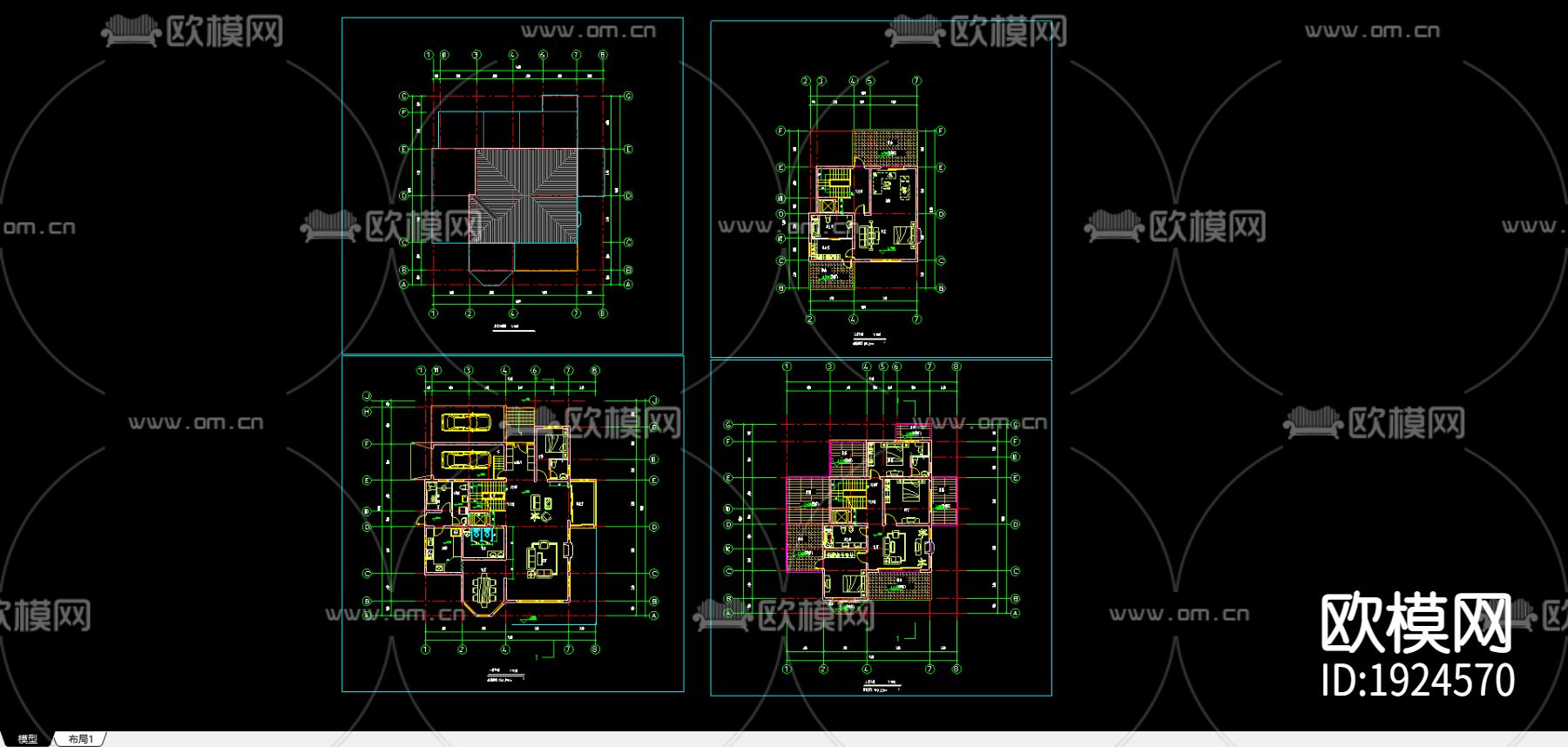 小别墅平面图下载