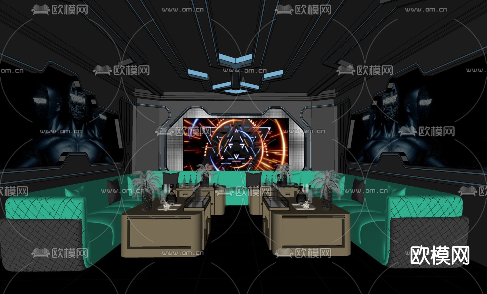现代轻奢KTVsu模型