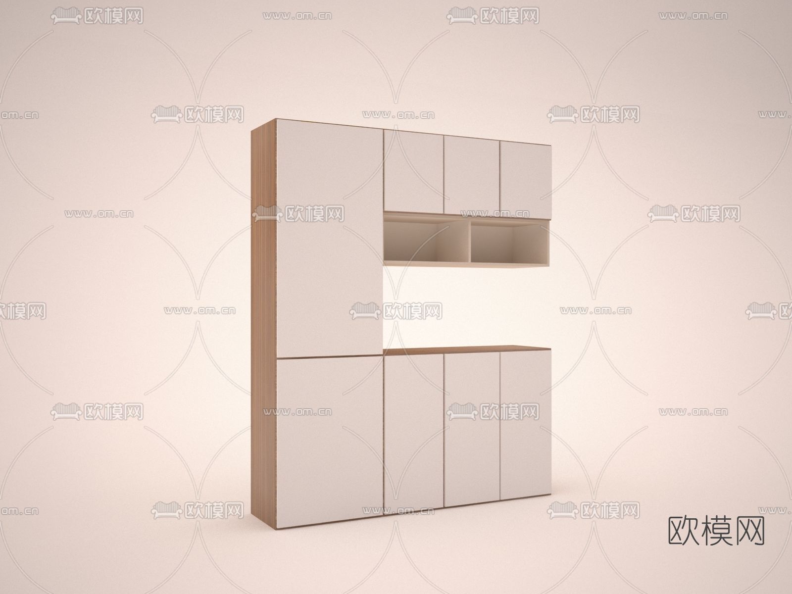 现代衣柜免费3d模型下载