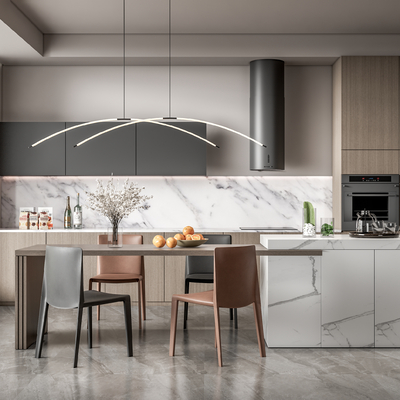 现代厨房su模型