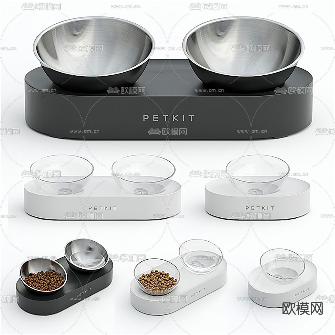 现代宠物喂食器3d模型
