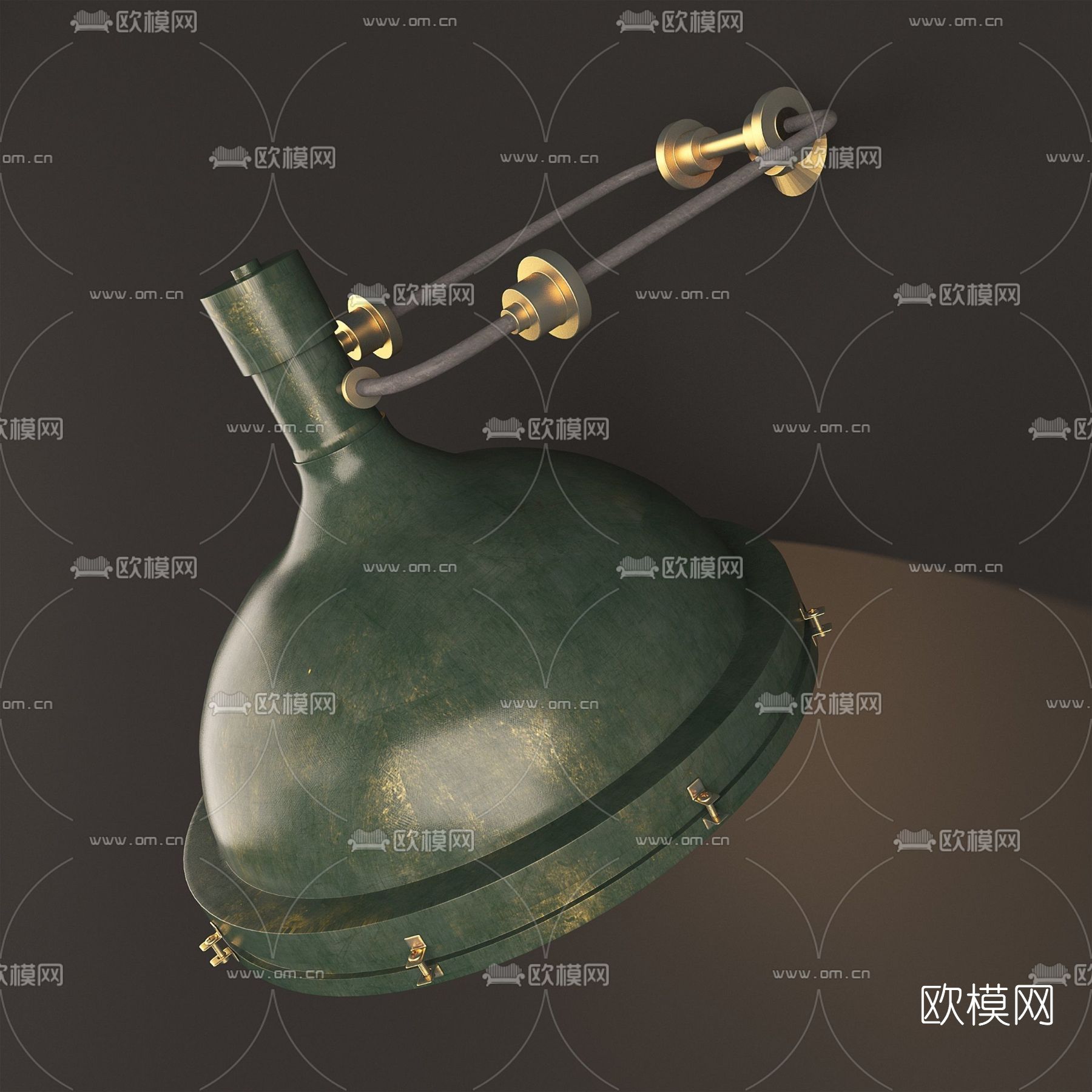 工业风壁灯免费3d模型下载