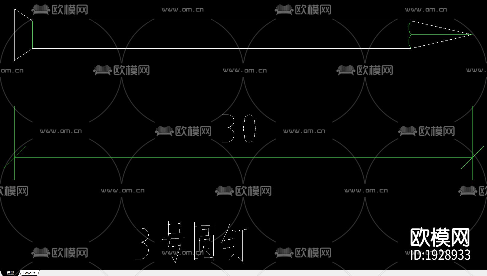 室内装修常用CAD图库下载（渲染图4）