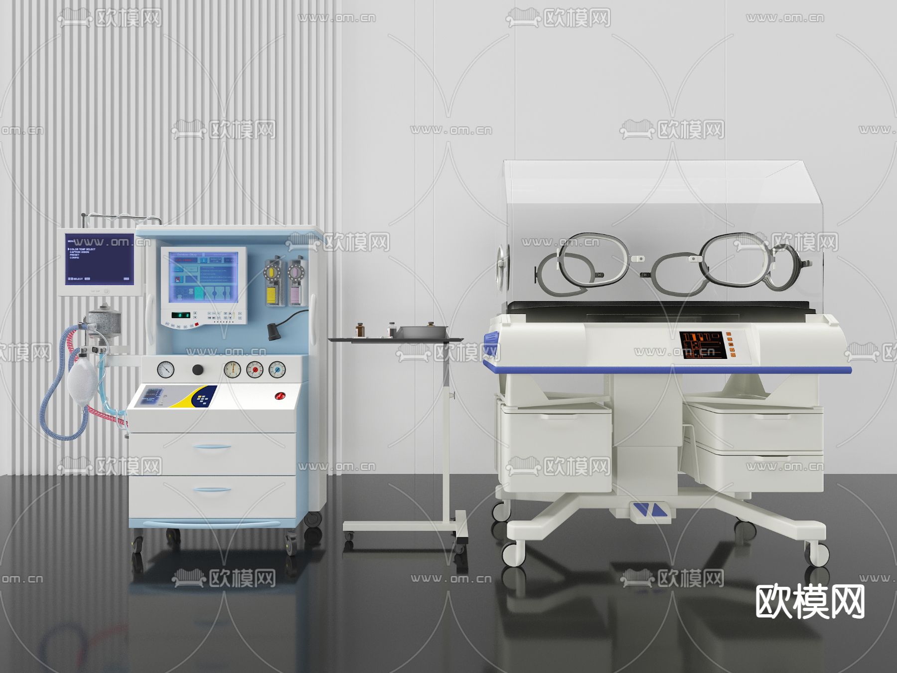 现代医学仪器3d模型下载