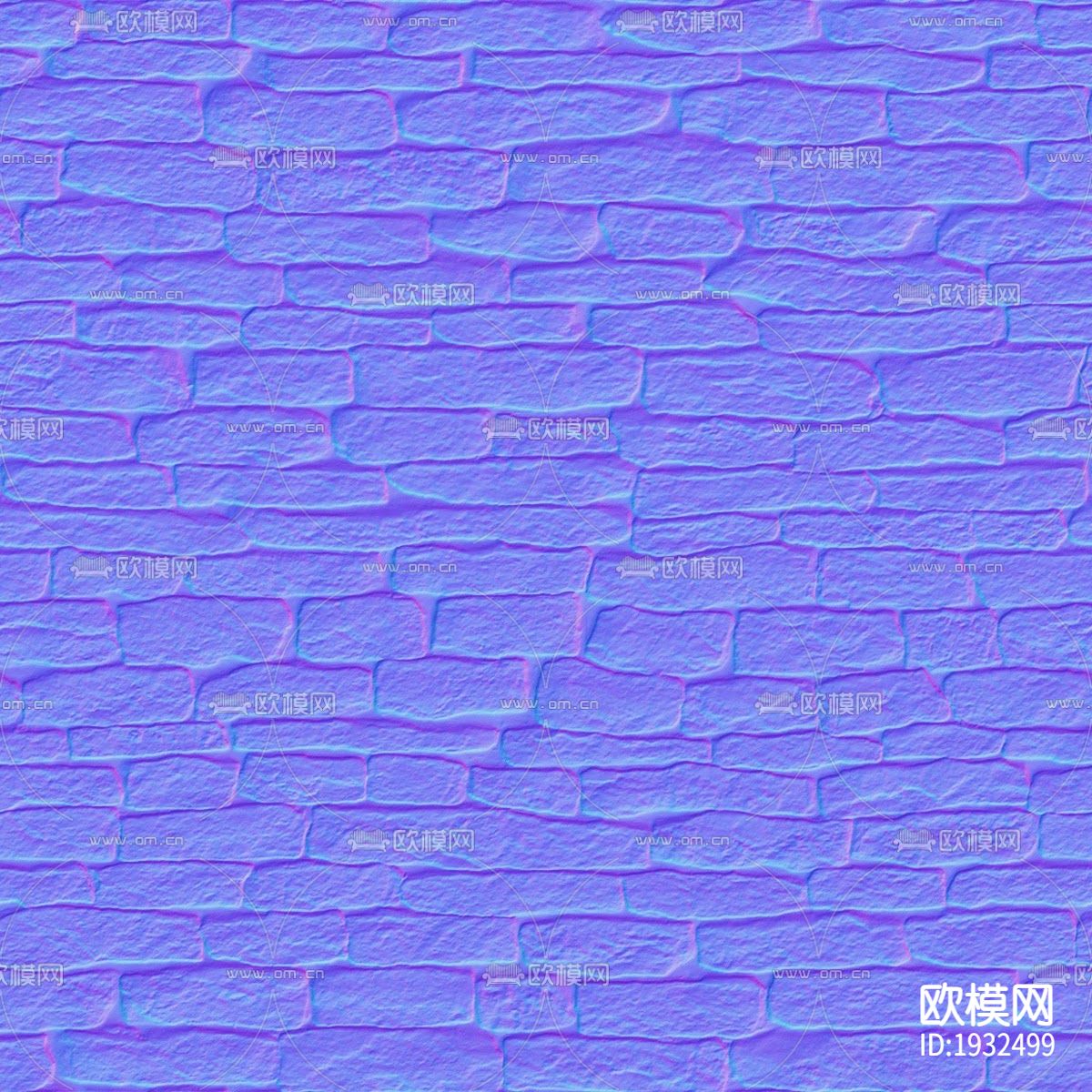 文化砖墙法线贴图