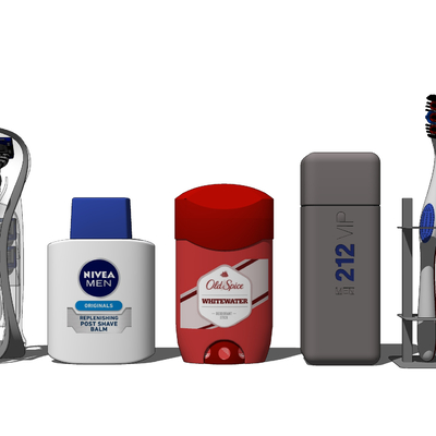  现代洗漱用品su模型 