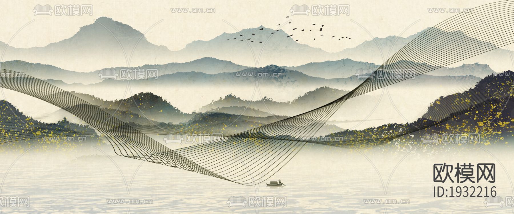 古风山水装饰画下载