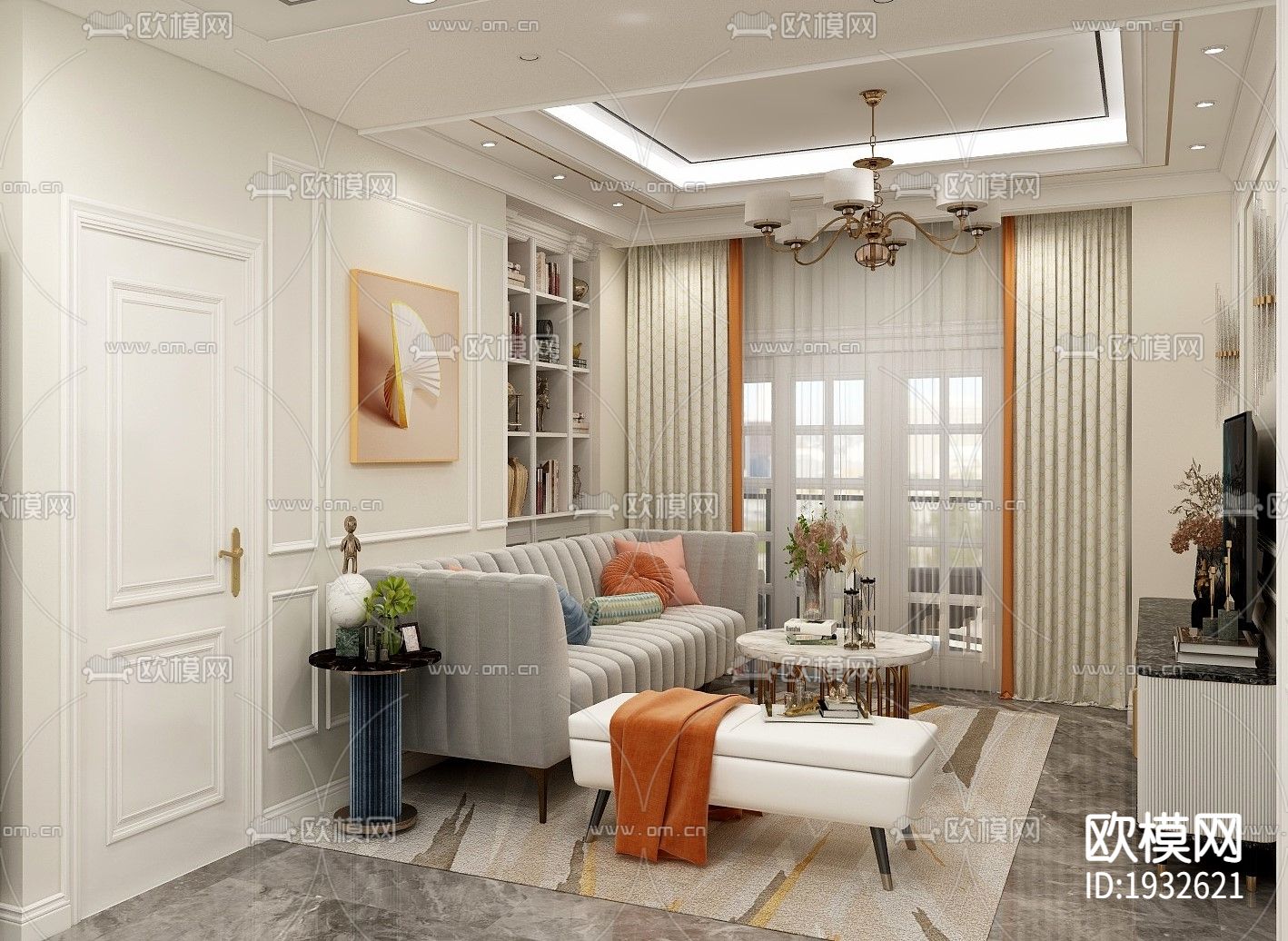 家装cad施工图下载（渲染图1）