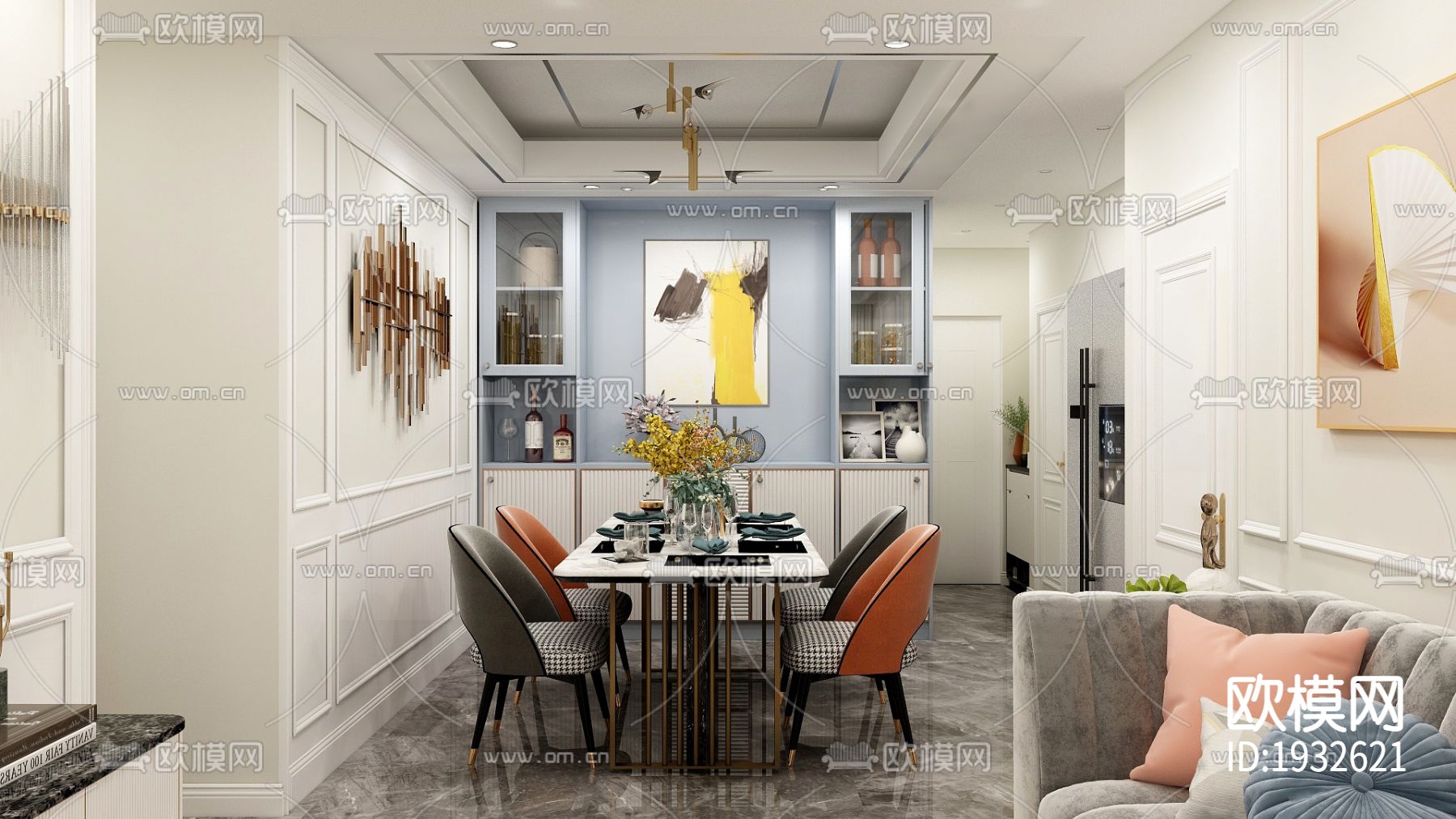 家装cad施工图下载（渲染图8）