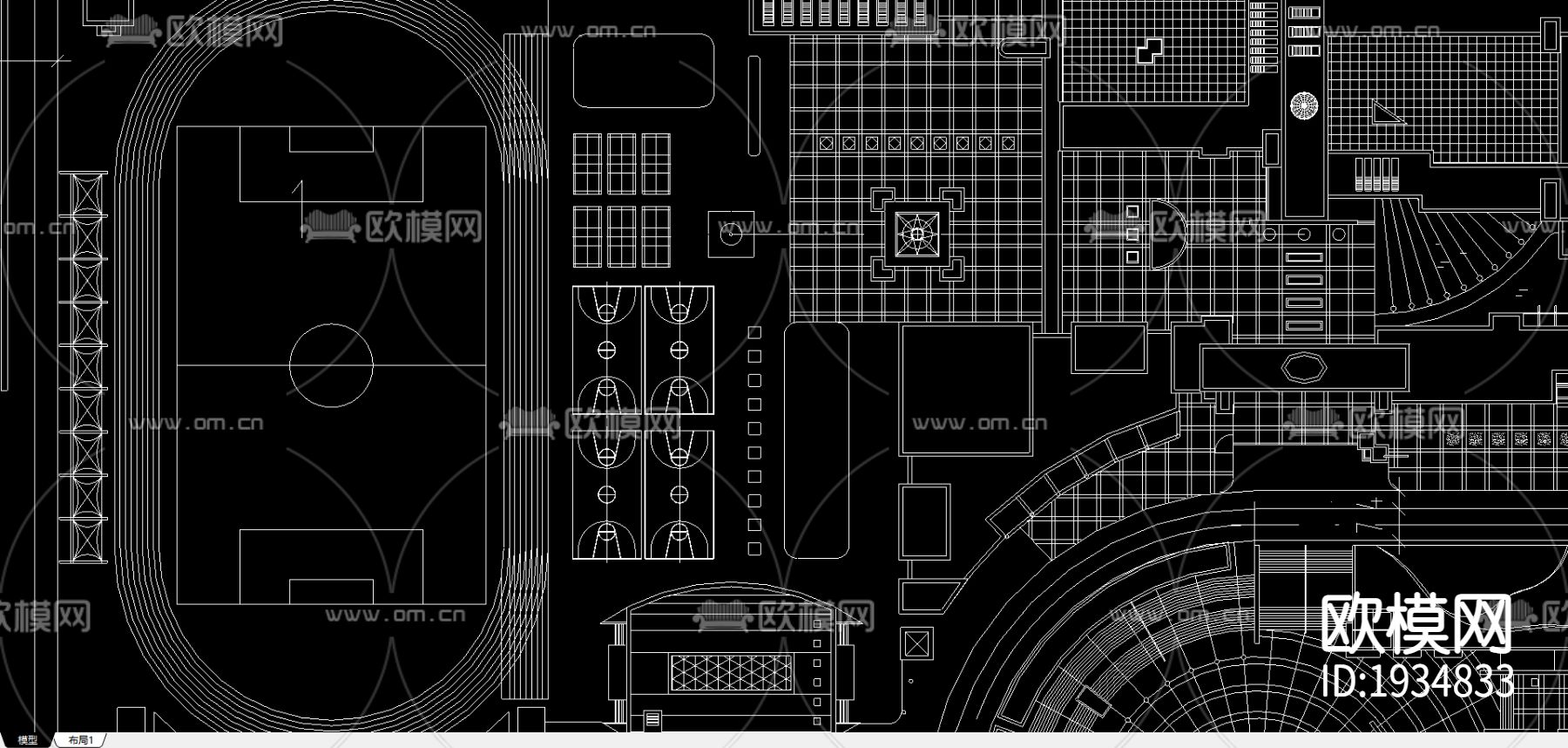 紫薇城市花园cad施工图下载（渲染图2）