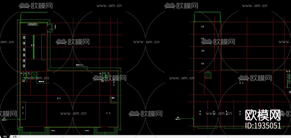 招待所建筑cad擴出圖下載(渲染圖2)