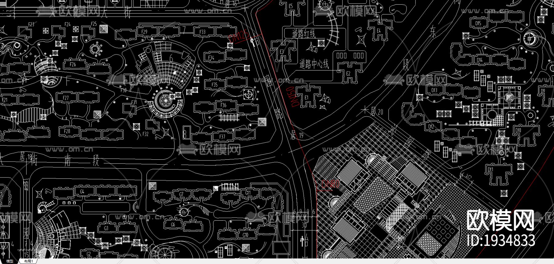 紫薇城市花园cad施工图下载（渲染图3）