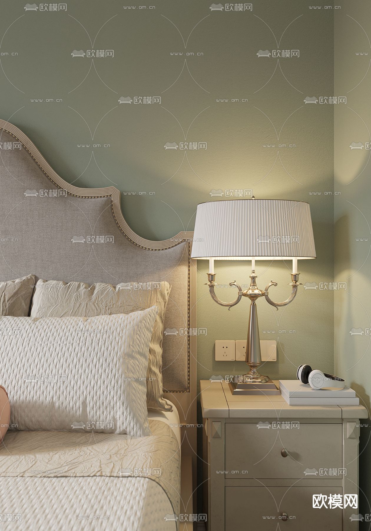 美式女孩房免费3d模型下载（渲染图3）