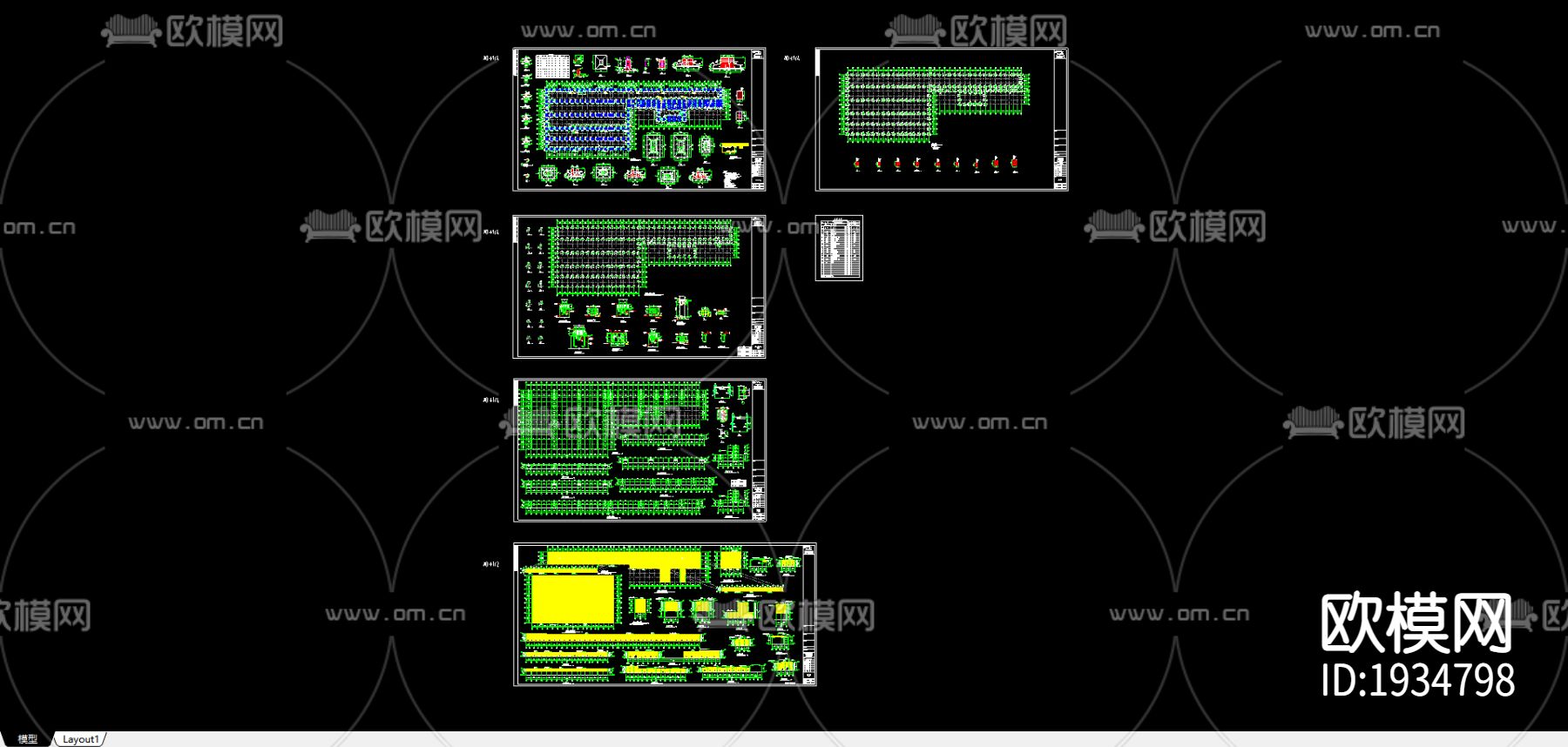主车间cad结构图下载（渲染图1）