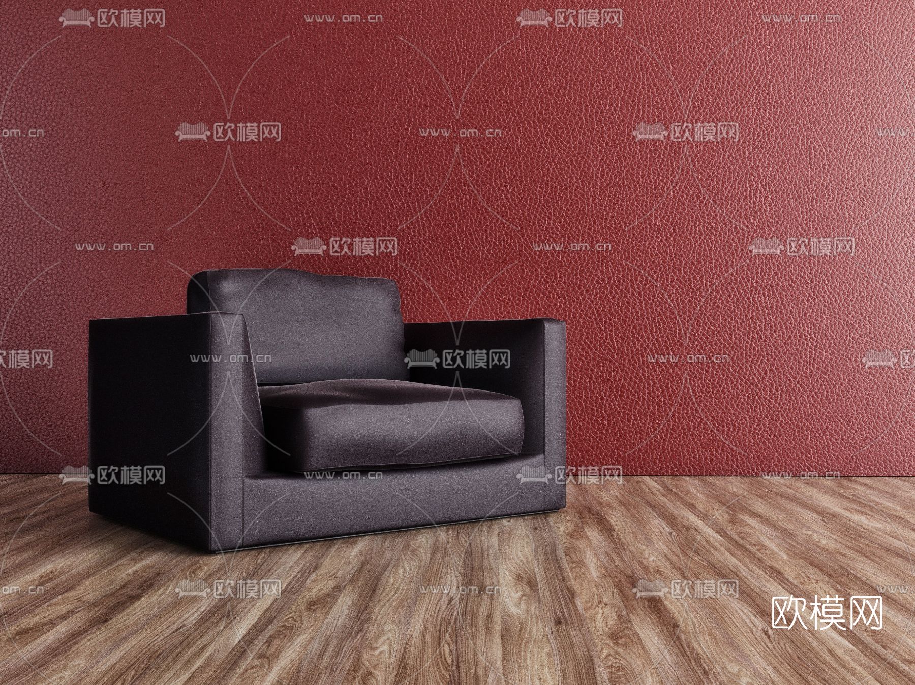 现代单人沙发免费3d模型下载