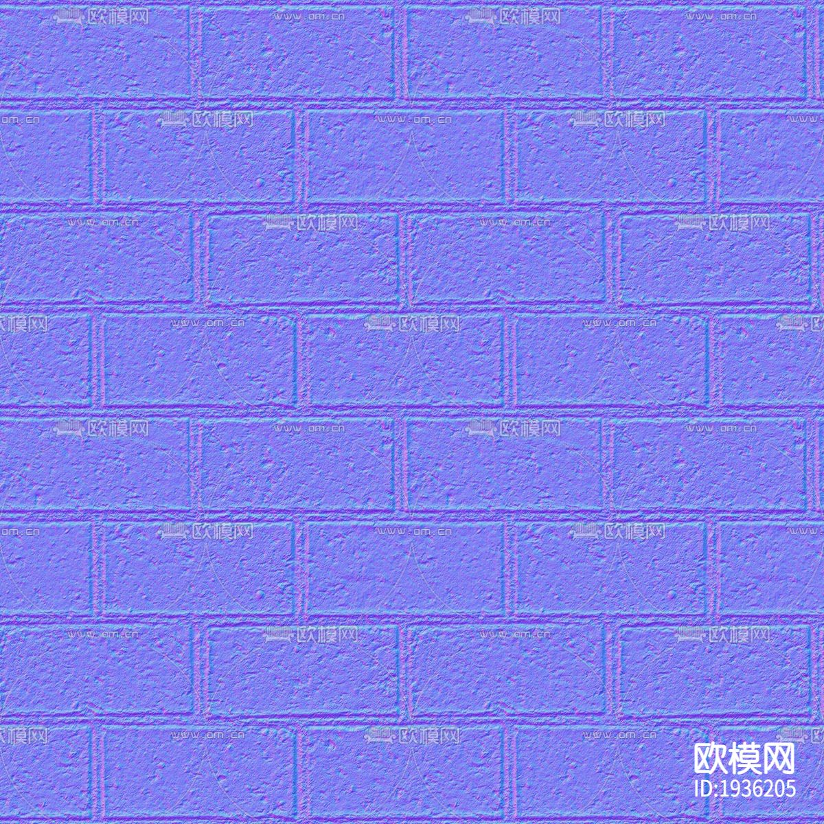 工字拼接墙砖法线贴图下载