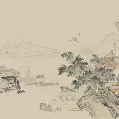  新中式精雕立体墙纸 