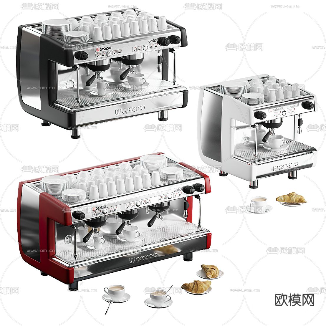 现代咖啡机免费3d模型下载