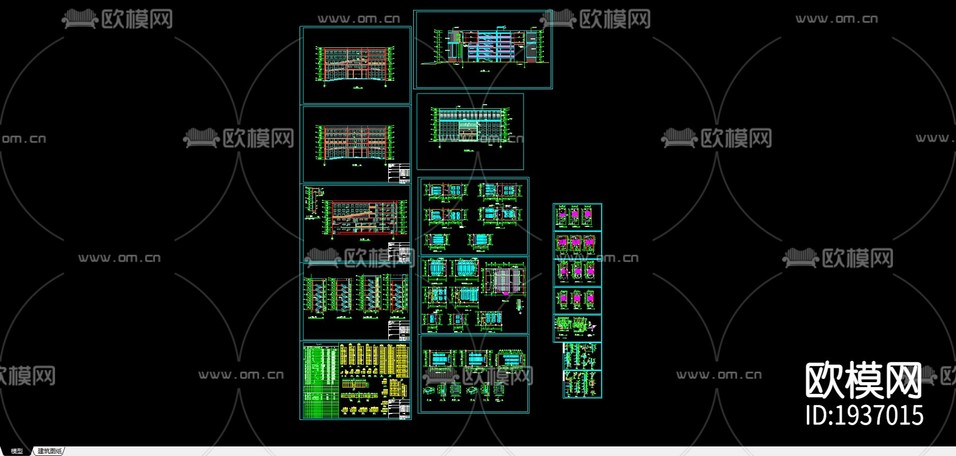 南京某教學(xué)樓CAD施工圖下載(渲染圖3)