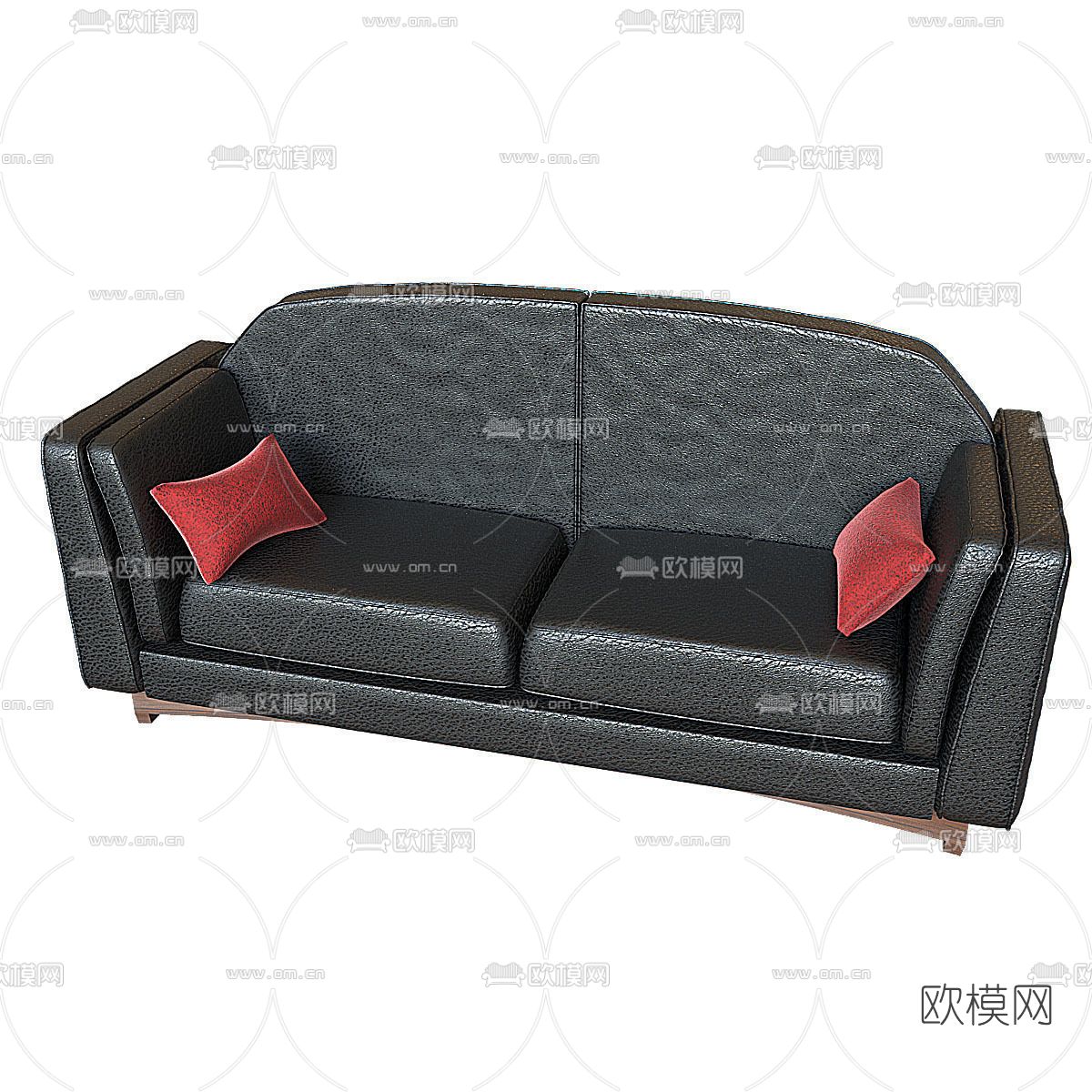 现代双人沙发免费3d模型下载