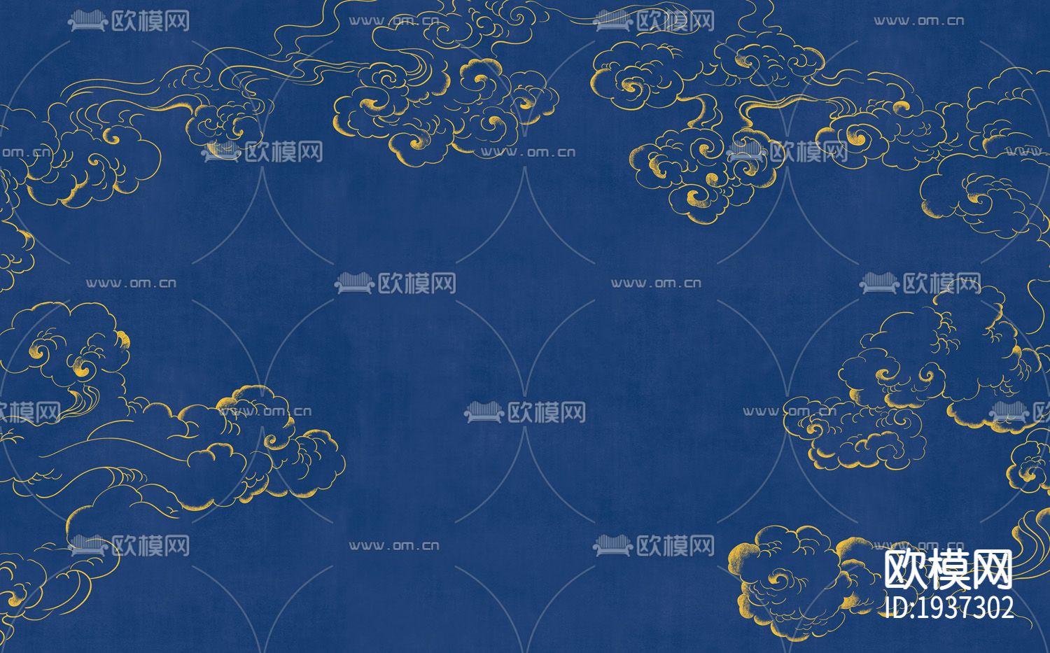 中式墙纸下载（渲染图2）