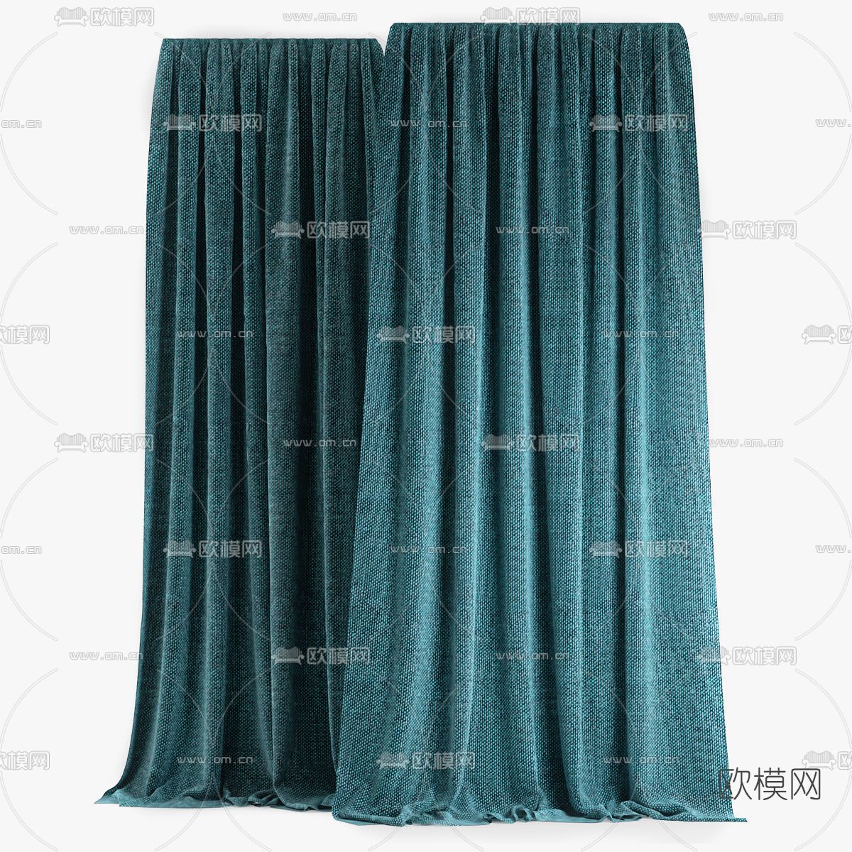 现代窗帘免费3d模型下载