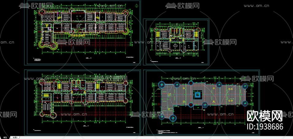 小学教学楼cad施工图下载(渲染图3)