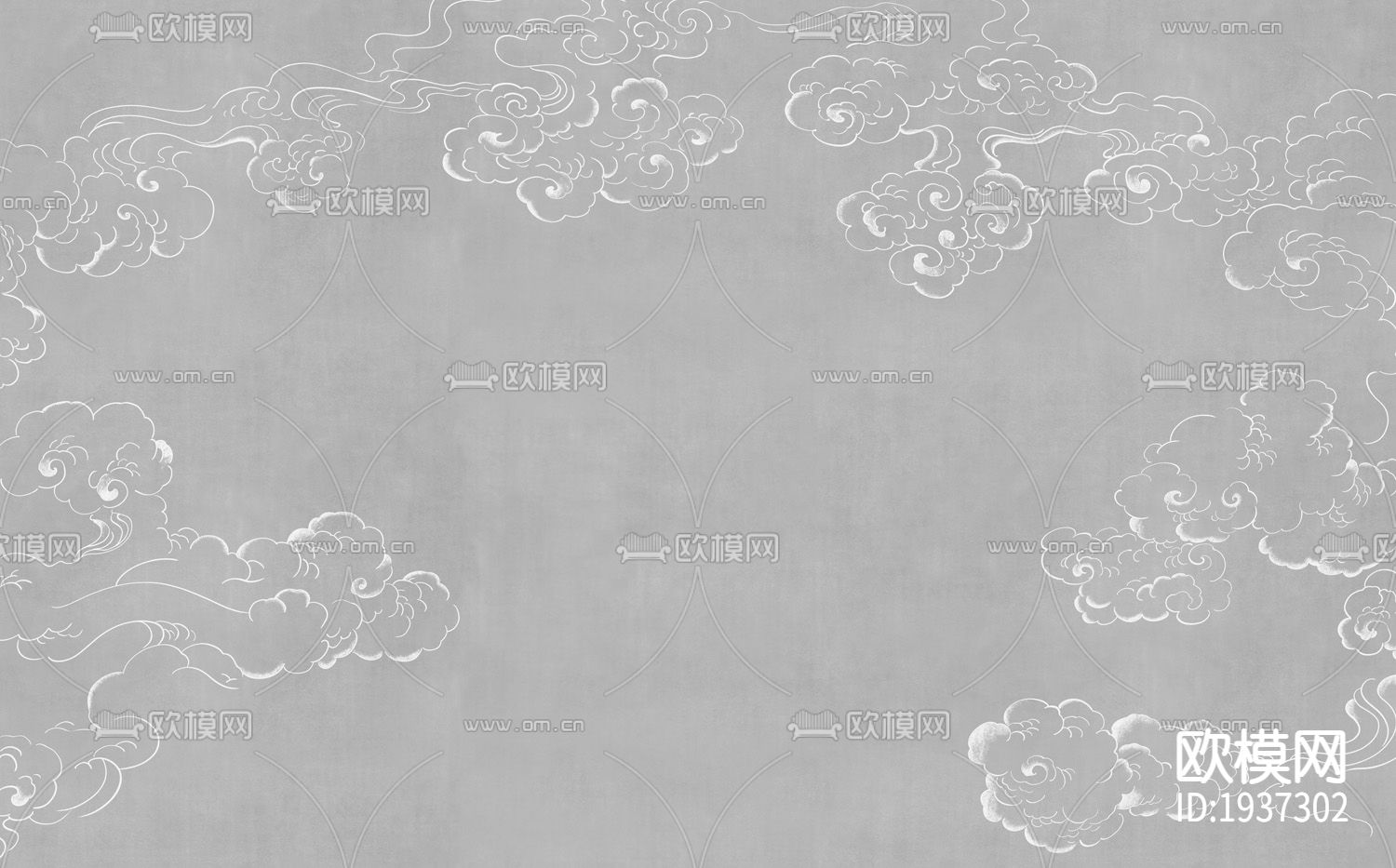 中式墙纸下载（渲染图3）