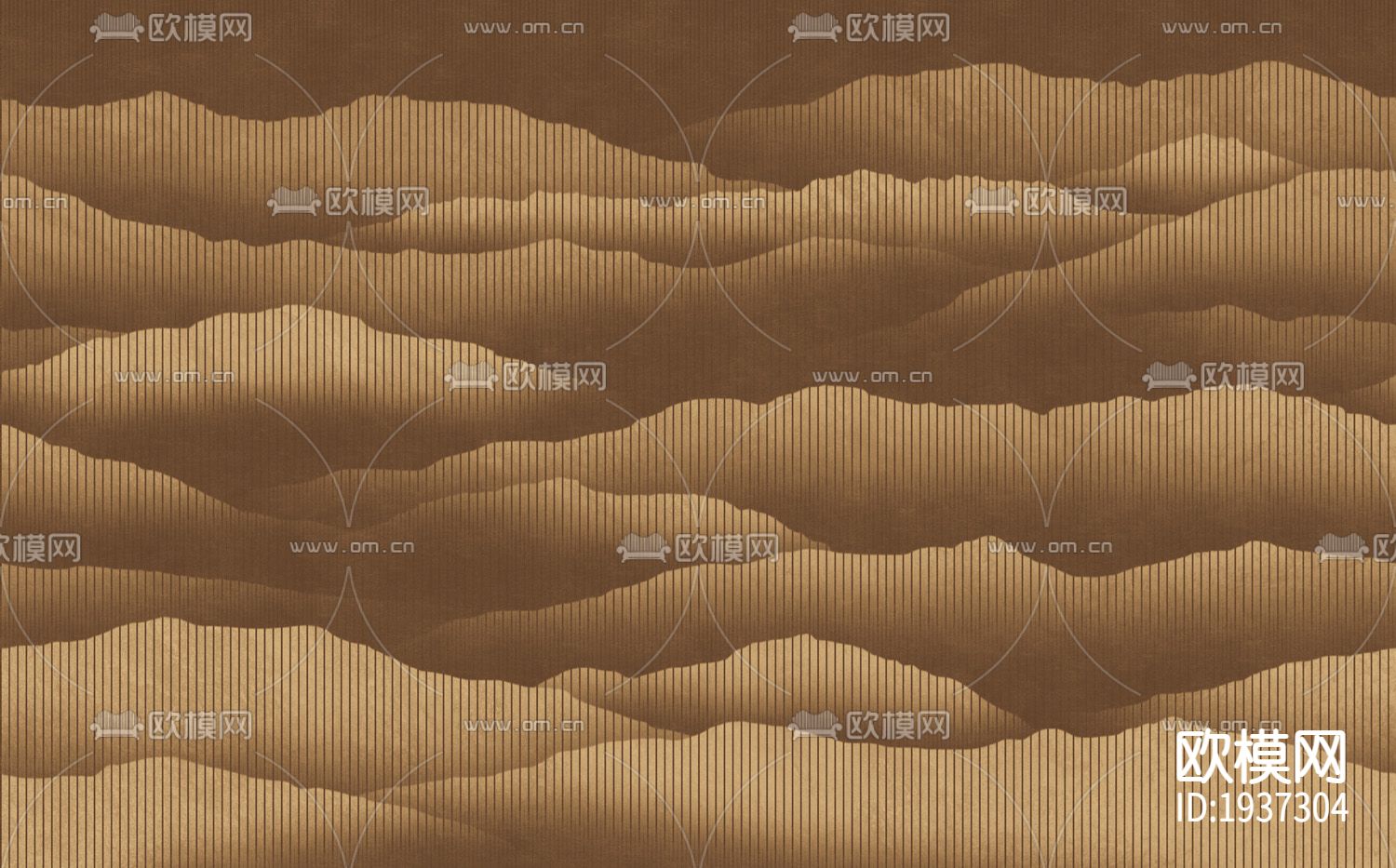 新中式精雕立体墙纸下载（渲染图3）