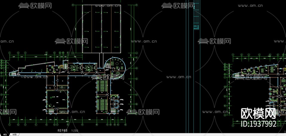 福建某大學(xué)規(guī)劃CAD施工圖下載(渲染圖4)