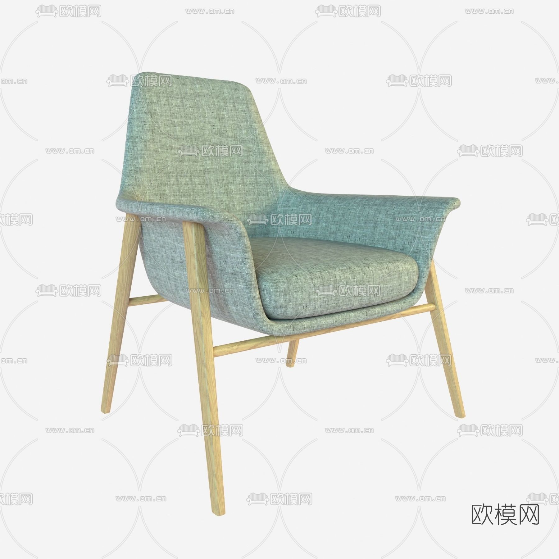 北欧单椅免费3d模型下载