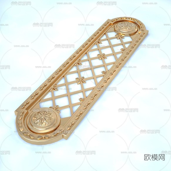 简欧镂空雕花免费3d模型下载