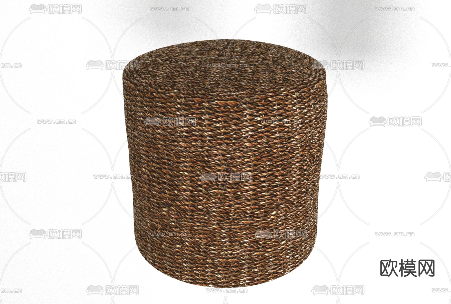 北欧编织凳子免费3d模型下载