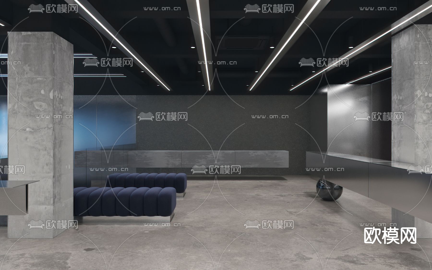 工业风鞋店3d模型
