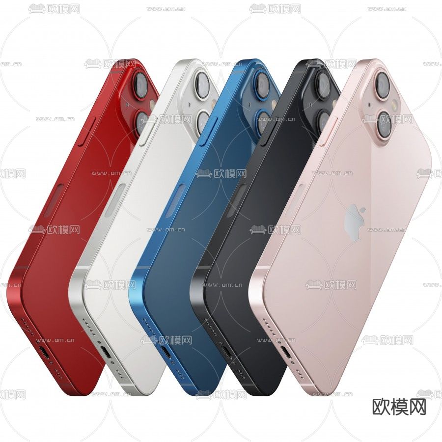 现代苹果13手机3d模型