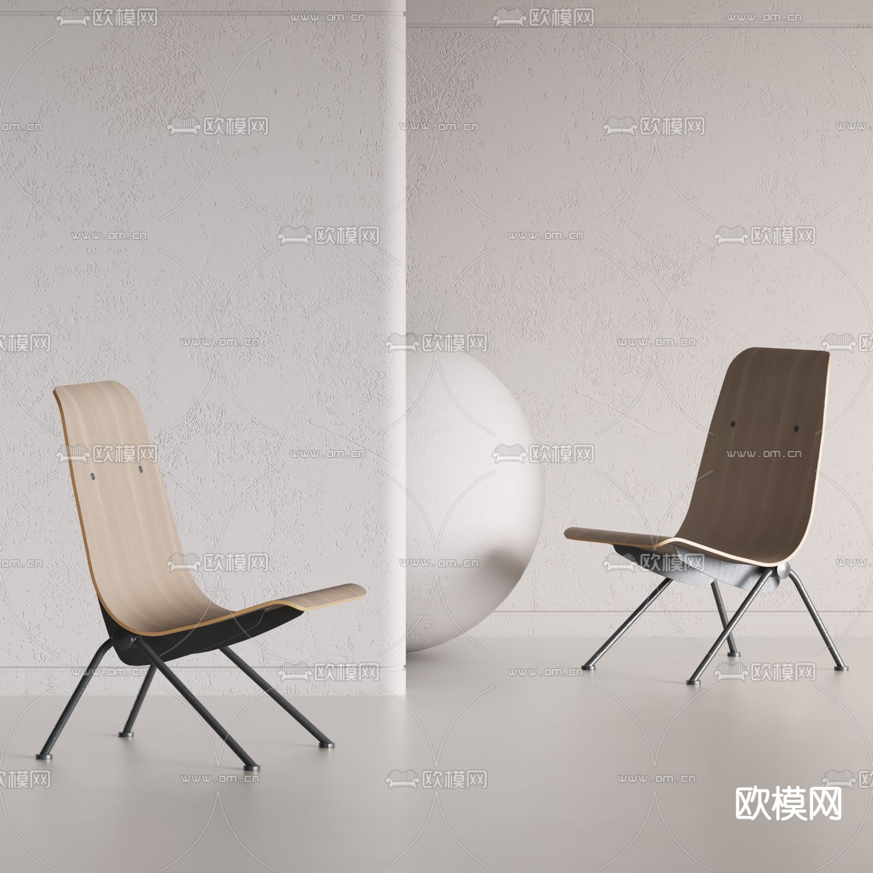 BAXTER 休闲躺椅3d模型下载