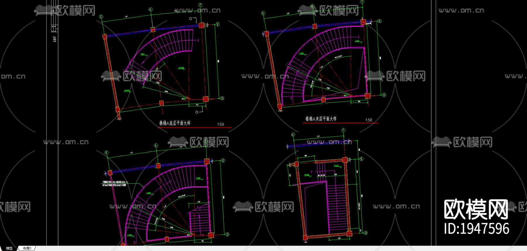 酒店cad施工图下载（渲染图3）