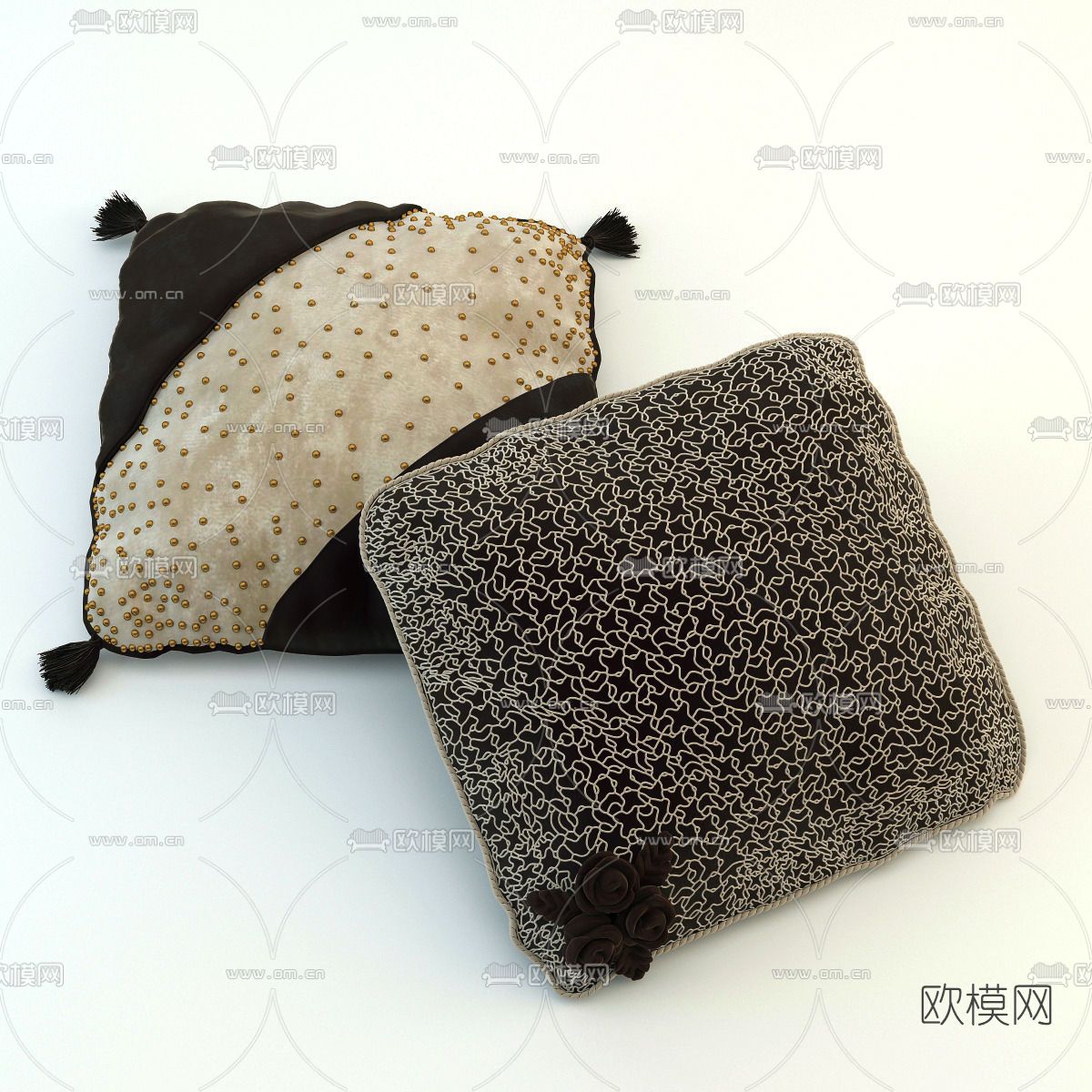 现代抱枕免费3d模型下载